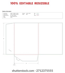 document_folder dieline template box dieline die lines packaging custom dieline  box cardboard box dieline pizza printable product packaging layout,