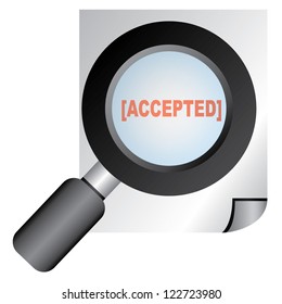 documentary verification, magnifying glass