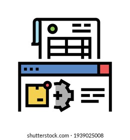 documentation delivery service color icon vector. documentation delivery service sign. isolated symbol illustration