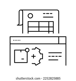 documentation delivery service line icon vector. documentation delivery service sign. isolated contour symbol black illustration