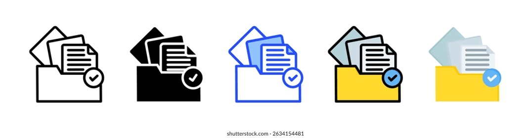 Documentation Icon Collection With Multiple Styles