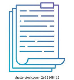 Documentation icon Gradient Fill style.