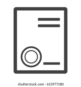 Documentation icon isolated on white background