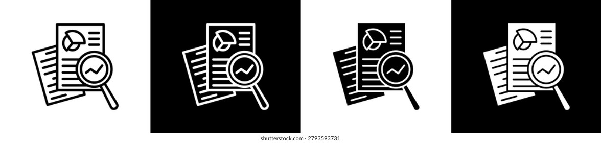 Documentation Icon In Outline And Glyph Styles With Black And White Variations