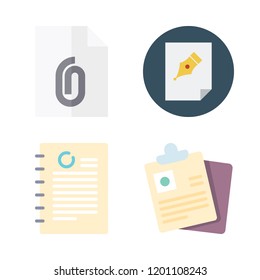 documentation icon set. vector set about document, file and documents icons set.