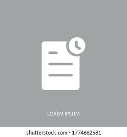 documentation icon. Vector illustration EPS 10.