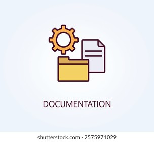 Documentation Vector, Icon Or Logo Sign Symbol Illustration