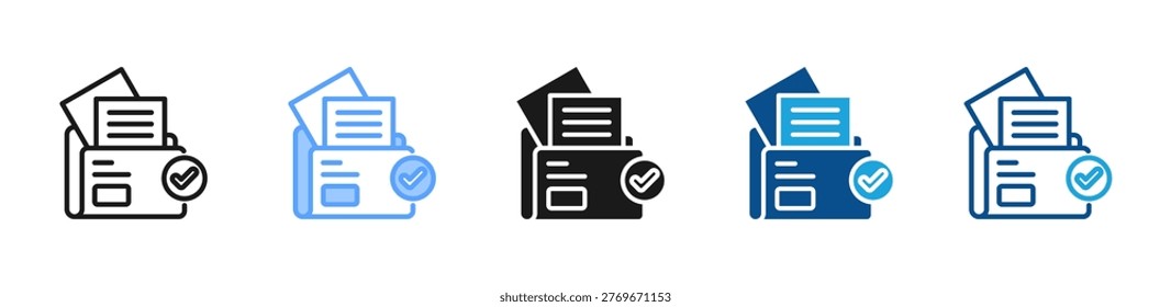 Documentation web icon with multiple style collection