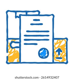 documentation wholesale doodle icon sketch vector. documentation wholesale sign. isolated symbol illustration
