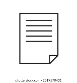 Symbol "Documentline". Vektorgrafik. EPS10
