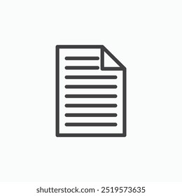 Documentlinesimple icon in line style.