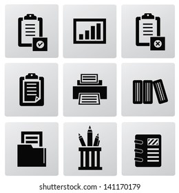 Document,office icons,vector