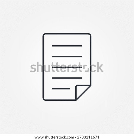 Document-related line icons. Files, pages, forms, reports, searches, lists, etc. The borders are editable.