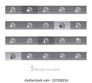 Documents - 2 of 2 // Gelbar Series +++ It includes 3 buttons states in different layers. +++