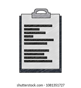 Documents clipboard symbol scribble