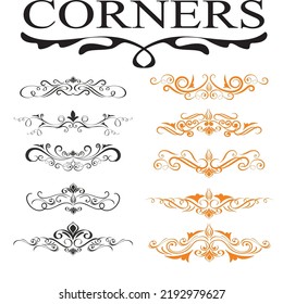 
documents decor elements swirled shapes sketch