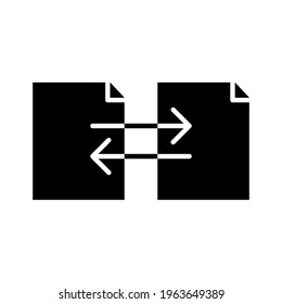 Documents, exchange, files icon vector image. Can also be used for Web Marketing. Suitable for use on web apps, mobile apps and print media.