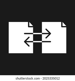 Documents, exchange, files icon vector image. Can also be used for Web Marketing. Suitable for use on web apps, mobile apps and print media.