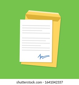 Documents and file. Flat icon