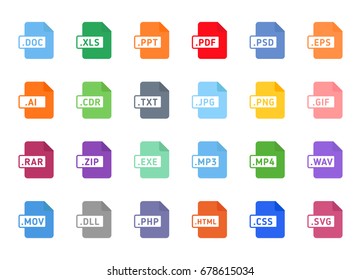 Documents File Format Icon Flat