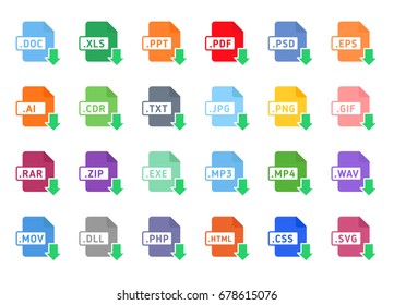 Documents File Format Icon Flat Download