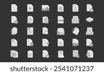 Documents and files icon set. Suitable for office app and computer file management icon.
