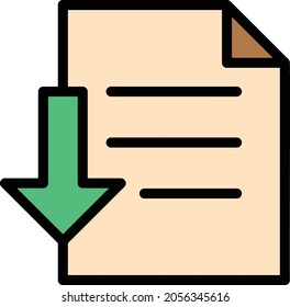Paquete de colores lineal para documentos y archivos