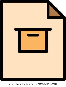 Paquete de colores lineal para documentos y archivos