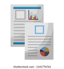 documents files with statistics graphics