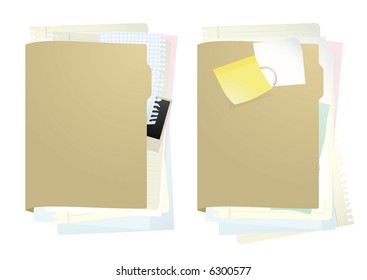 Documents folder #1. Vector illustration.