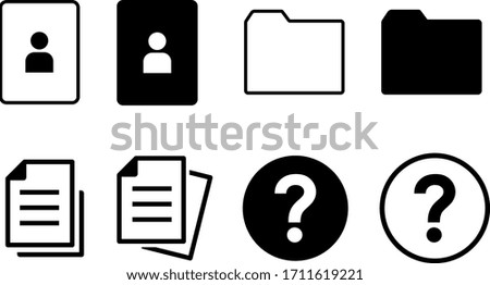Documents and folders business icon