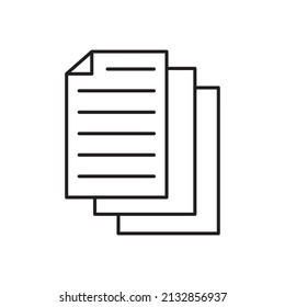 The documents, great design for any purposes. Form, check list. Simple design. Vector illustration. stock image. 
