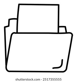 Documents Icon Design. Representing Files. Storage. Organization. Digital. Vector icon.