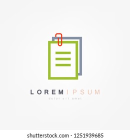 Documents icon. Flat illustration isolated on white background.