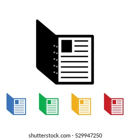 Documents icon. Documents icons universal set for web and mobile