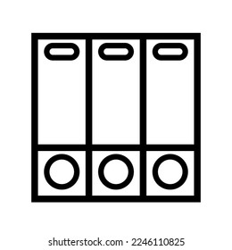 Documents icon line isolated on white background. Black flat thin icon on modern outline style. Linear symbol and editable stroke. Simple and pixel perfect stroke vector illustration