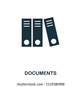 Documents icon. Line style icon design. UI. Illustration of documents icon. Pictogram isolated on white. Ready to use in web design, apps, software, print.