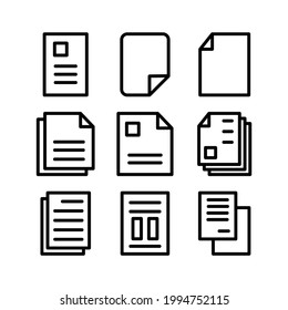 documents icon or logo isolated sign symbol vector illustration - Collection of high quality black style vector icons
