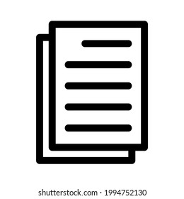 documents icon or logo isolated sign symbol vector illustration - high quality black style vector icons

