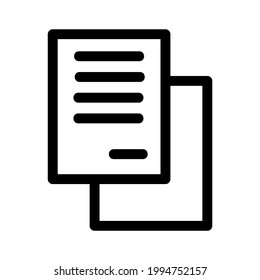 documents icon or logo isolated sign symbol vector illustration - high quality black style vector icons
