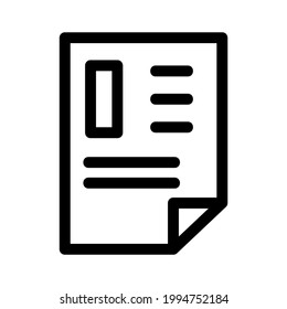 documents icon or logo isolated sign symbol vector illustration - high quality black style vector icons
