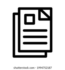 icono de documentos o logotipo símbolo de señas aislado ilustración vectorial - iconos vectoriales de estilo negro de alta calidad
