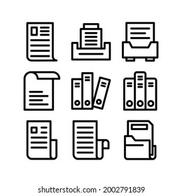documents icon or logo isolated sign symbol vector illustration - Collection of high quality black style vector icons
