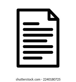 icono de documentos o logotipo símbolo de señas aislado ilustración vectorial - iconos vectoriales de estilo negro de alta calidad
