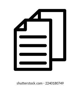 icono de documentos o logotipo símbolo de señas aislado ilustración vectorial - iconos vectoriales de estilo negro de alta calidad
