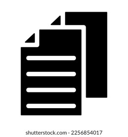 documents icon or logo isolated sign symbol vector illustration - high quality black style vector icons