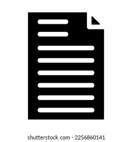documents icon or logo isolated sign symbol vector illustration - high quality black style vector icons