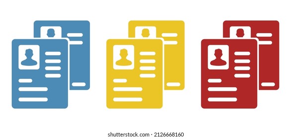 documents icon on a white background, vector illustration