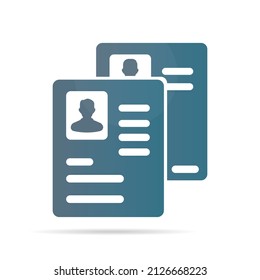 documents icon on a white background, vector illustration