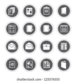 documents icon set